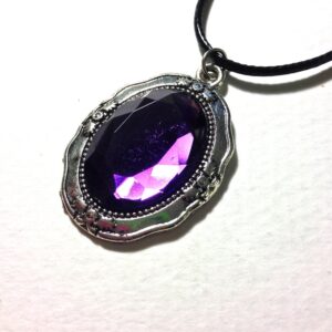 Purple jewel necklace