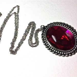 Fuchsia Pink Jewel Necklace