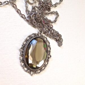 Black Diamond Cameo Necklace