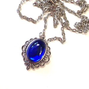 Blue Cabochon Necklace