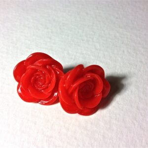 Red Rose earrings