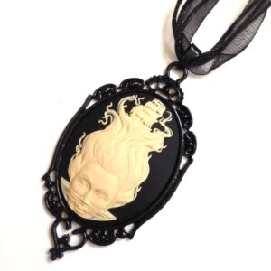 Lady of the ocean cameo necklace