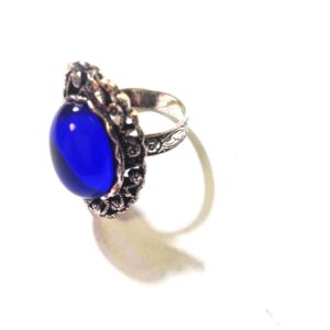 Blue cabochon ring