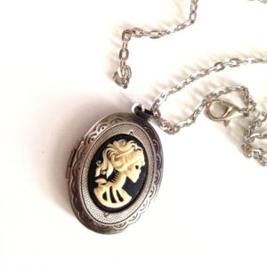 Lady Lolita Cameo Locket Necklace