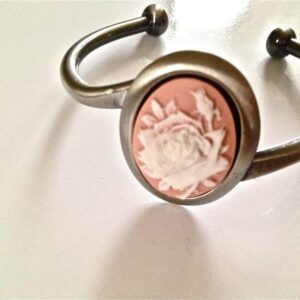 Small Rose cameo cuff bracelet