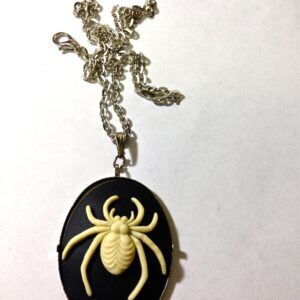 spider cameo necklace