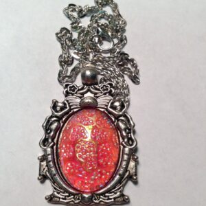 Pink Druzy Necklace
