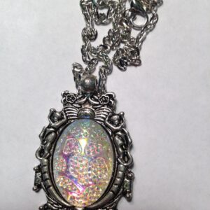 White Druzy Necklace